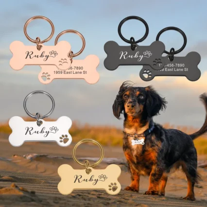 🐶 Commandez dès aujourd'hui notre collier personnalisé et gardez votre ami en sécurité et avec style🐶