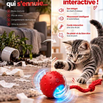 PurrMotion – La balle interactive qui fait bouger votre chat
